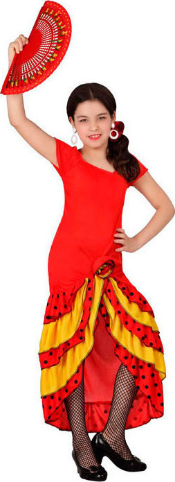 Costum Flamenco Fete 3-4 Ani 98-115 cm