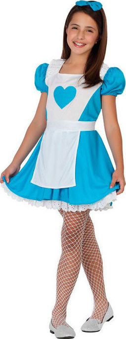 Costum Alice In Tara Minunilor Fete 3-4 Ani 98-115 cm