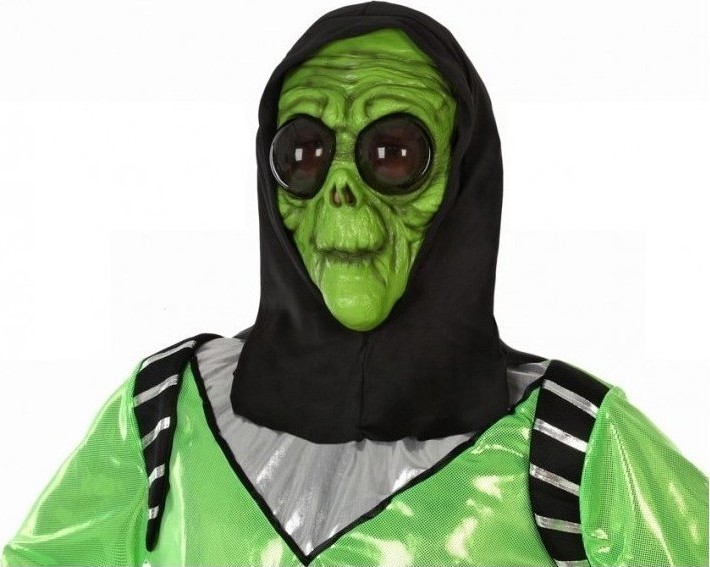 Masca Halloween Extraterestru Verde