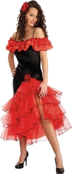 Costum Flamenco Rosu M/L