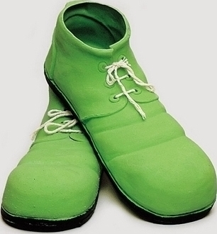 Pantofi Clovn verzi pentru Adulti