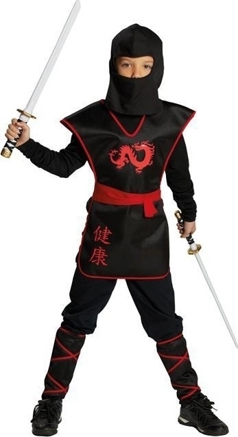 Costum Ninja Warrior baieti 4-5 ani