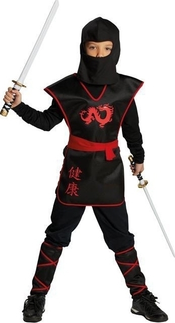 Costum Ninja Warrior baieti 6-7 ani