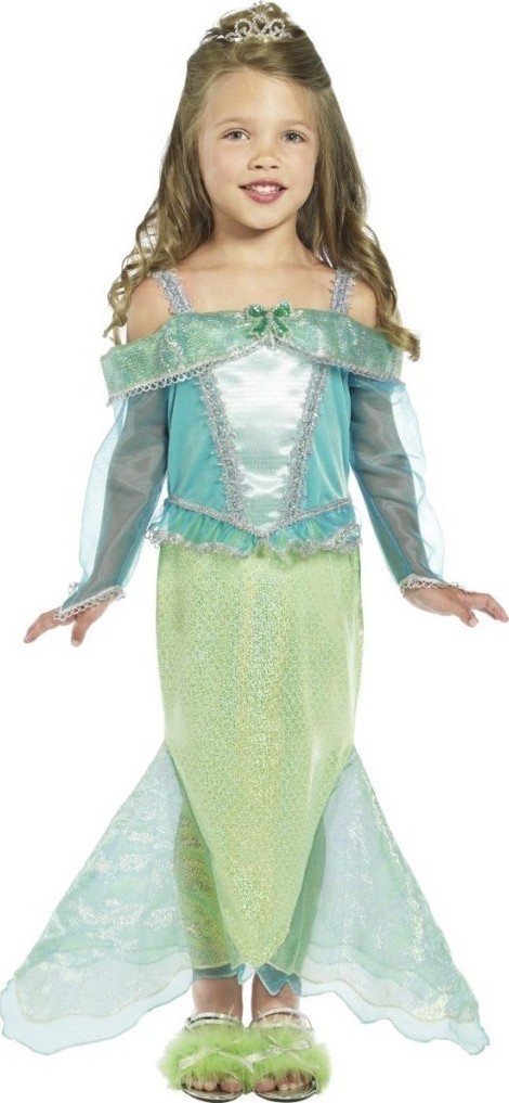 Costum Printesa Sirena fetite 4-6 ani