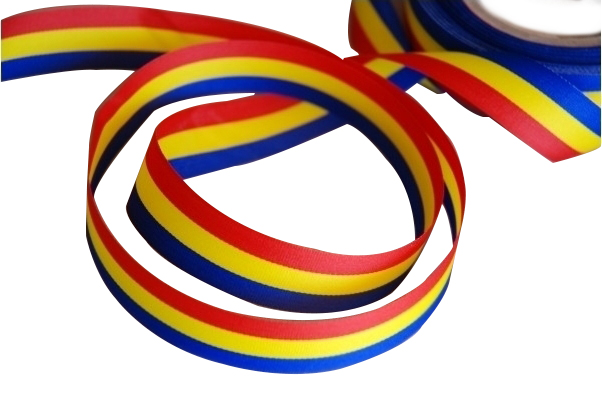 Costume Populare Romanesti - Banda apretata cu Tricolorul 25mm, Carnaval24