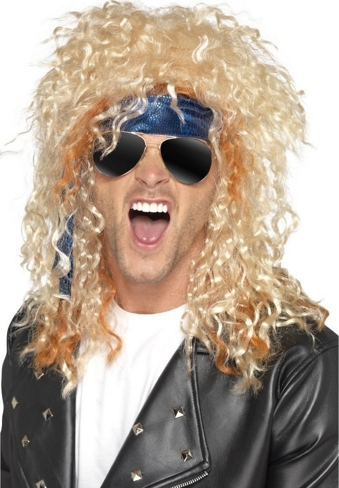 Accesorii Carnaval - Peruca Heavy Metal Blonda, Carnaval24