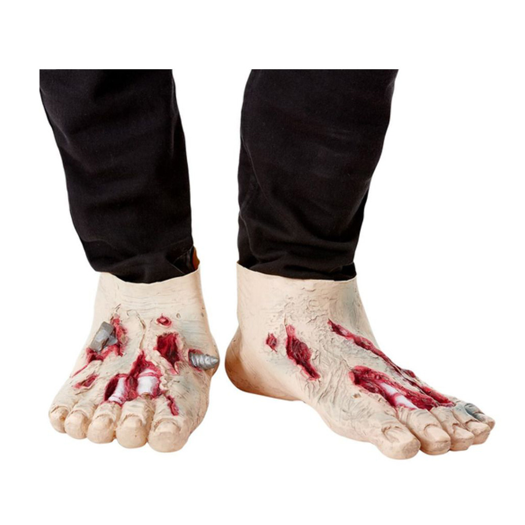 Acoperitoare Pantofi Zombie Bej, Nr. 2, Carnaval24