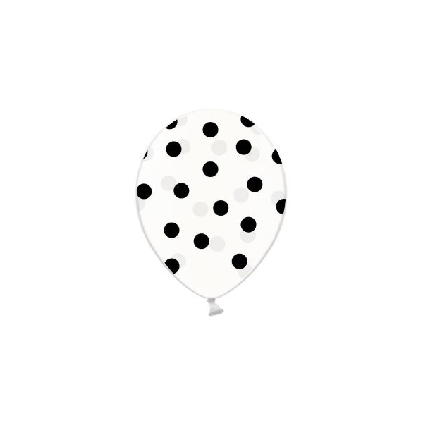 Accesorii Carnaval - Set 6 Baloane Crem Cu Picatele, Carnaval24