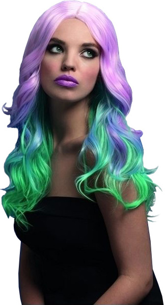 Peruca profesionala Khloe pastel ombre, Nr. 1, Carnaval24