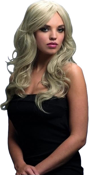 Peruca profesionala Nicole blond platinat, Nr. 2, Carnaval24