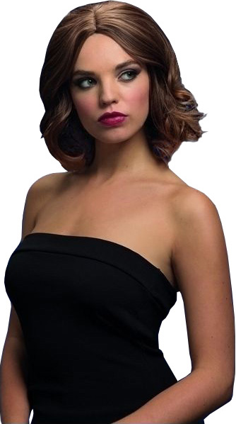 Peruca Olivia saten deschis, Nr. 1, Carnaval24