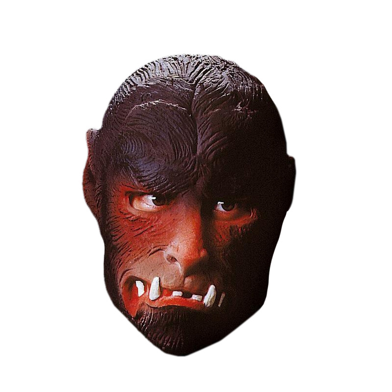 Masca Varcolac, din cauciuc, culoare Negru/Rosu, Nr. 1, Carnaval24