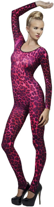 Catsuit Cheetah Bodysuit roz neon, Nr. 1, Carnaval24