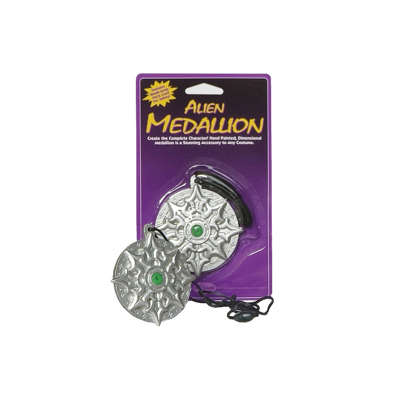 Medalion Alien gri universal , Nr. 2, Carnaval24