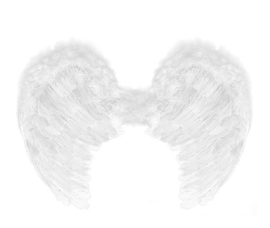 Pereche Aripi Inger Albe 80x60cm, Nr. 1, Carnaval24