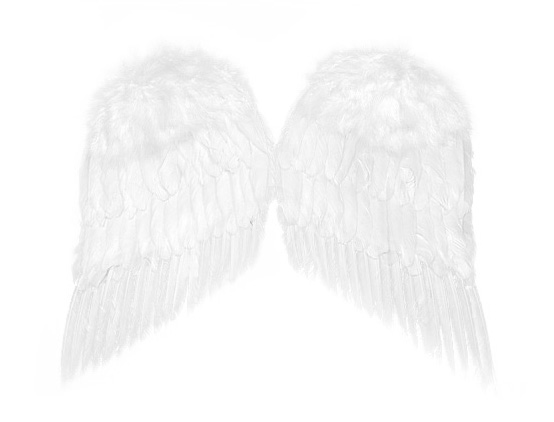 Pereche Aripi Inger Albe 55x45cm, Nr. 1, Carnaval24