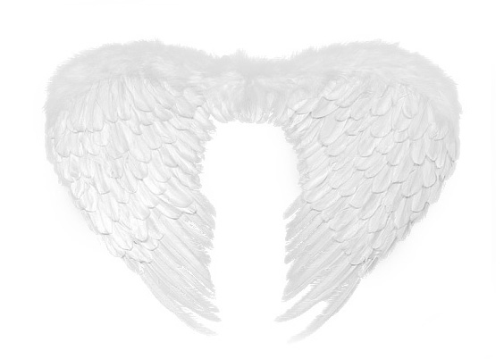 Pereche Aripi Inger Albe 76 x 55 cm, Nr. 1, Carnaval24