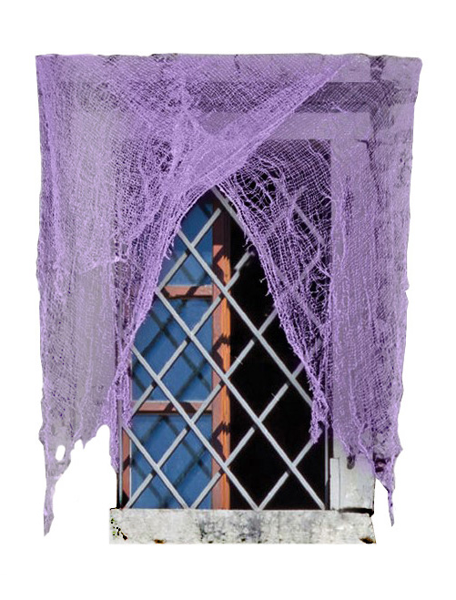 Perdea Zdrentuita Violet 220 X 75 cm, Nr. 1, Carnaval24