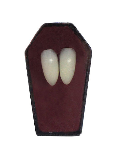 Dinti Vampir cu adeziv termoplastic, Alb, Nr. 1, Carnaval24