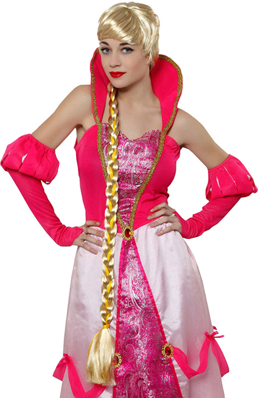 Peruca Blonda Impletita, Nr. 1, Carnaval24