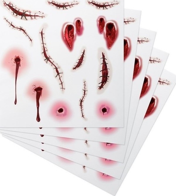 Accesorii Carnaval - Tatuaje Cicatrici set 5 buc, Carnaval24