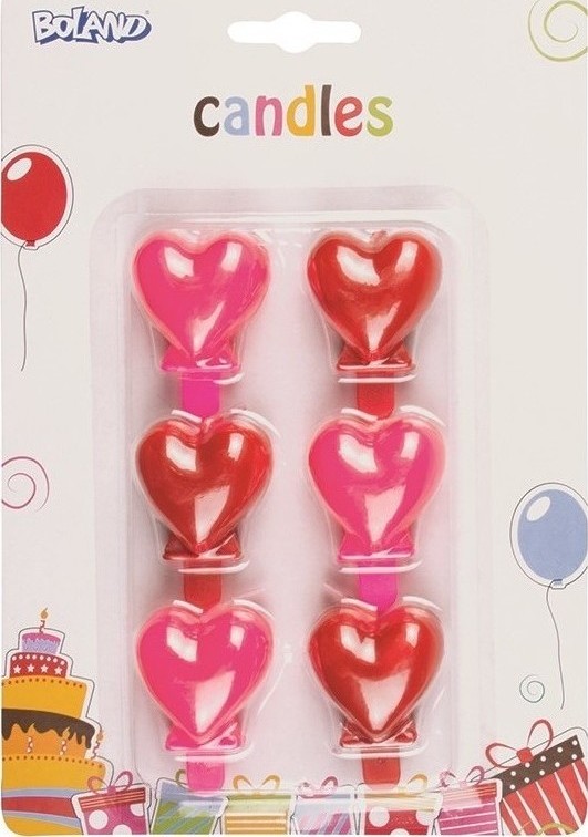 Accesorii Carnaval - Set 6 Lumanari Inima, Carnaval24