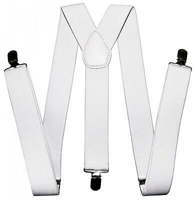 Bretele universale pentru Barbati, Alb, Nr. 2, Carnaval24