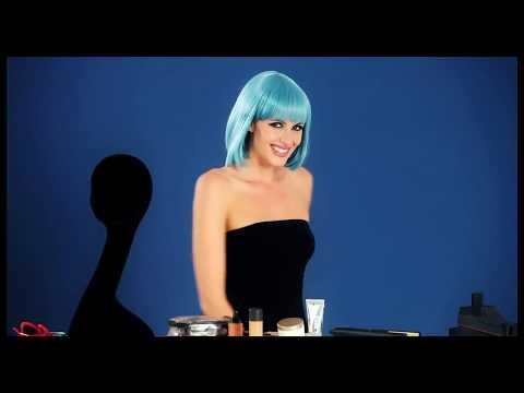 Peruca Profesionala Elise Albastru Neon, Nr. 2, Carnaval24