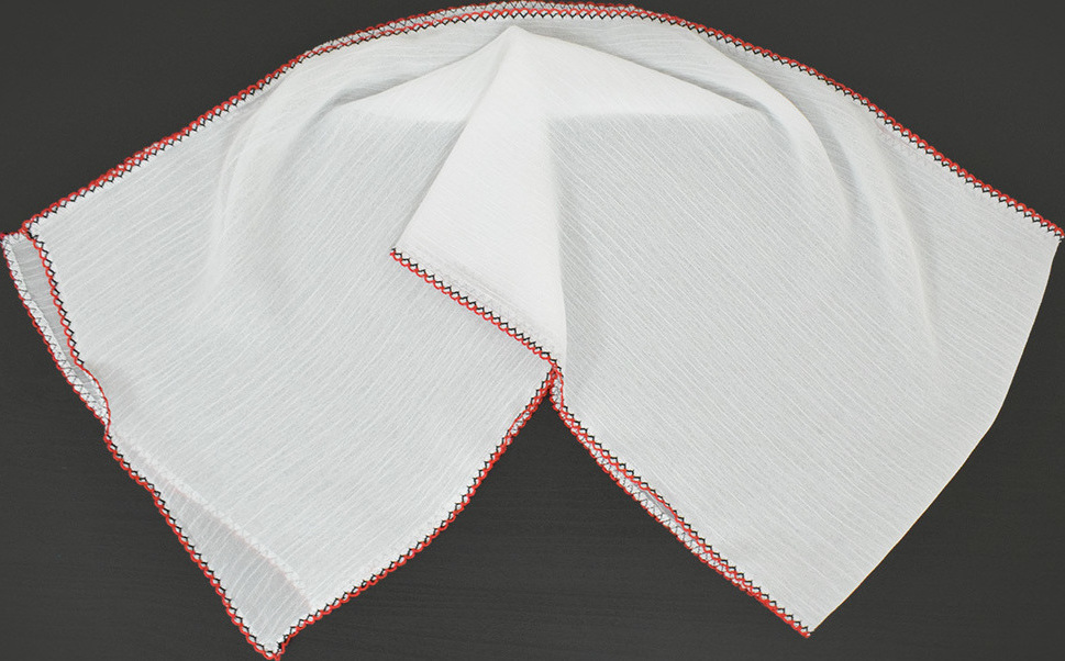 Marama alba cu margini rosii pentru copii, Nr. 2, Carnaval24