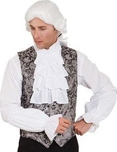 Accesorii Carnaval - Mansete Adulti cu volan, Alb, Carnaval24