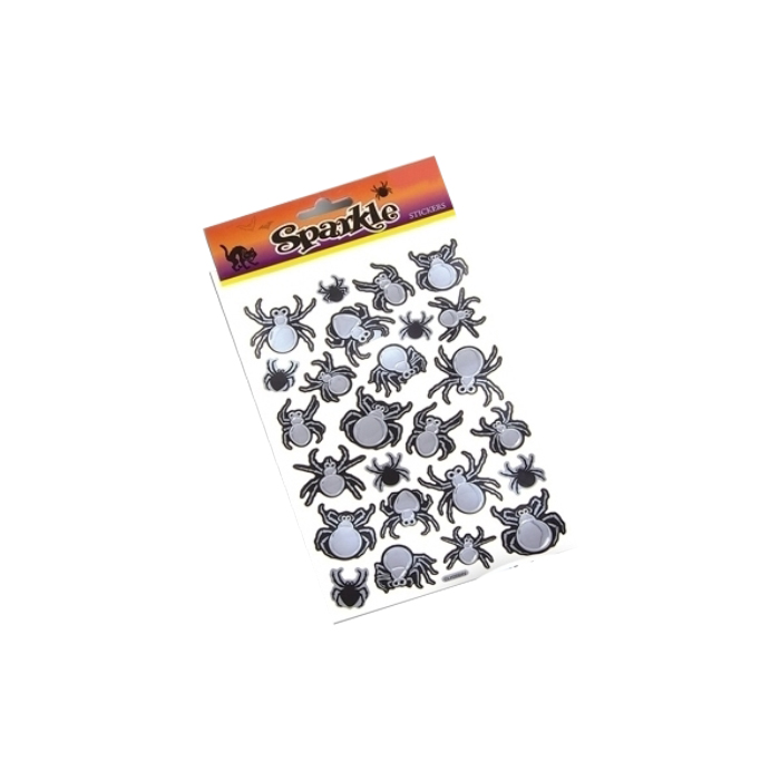 Abtibilduri metalizate Halloween 20 x 15 cm, Arginitu, Nr. 2, Carnaval24