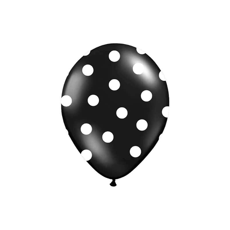 Accesorii Carnaval - Set 50 Baloane Party, 30 cm, Negru/Alb, Carnaval24