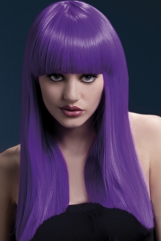 Peruca profesionala Alexia mov, Nr. 2, Carnaval24
