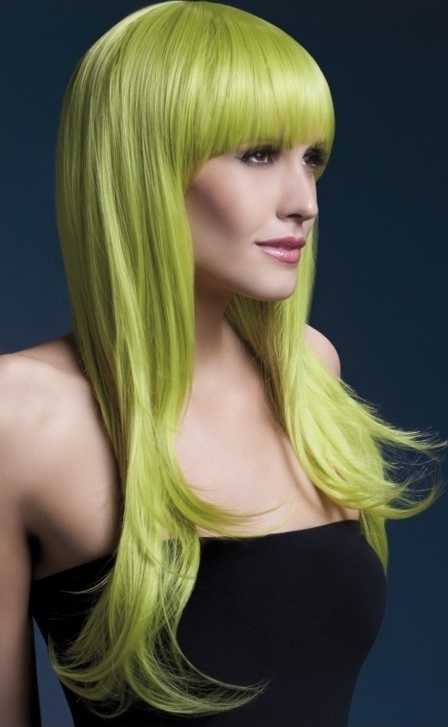 Peruca Profesionala Sienna Verde Pastel, Nr. 2, Carnaval24