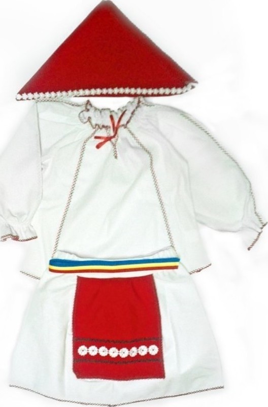 Costume Populare Romanesti - Costum National fetite 9-10 ani, Carnaval24